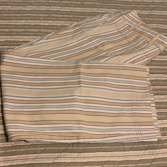 🍁 Ann Taylor Loft striped stretch pant 10 EUC - Picture 13 of 15